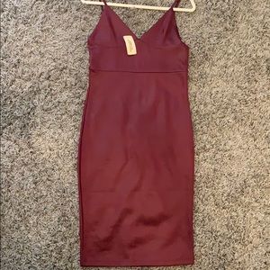 Burgundy Midi Dress -BRAND NEW WITH TAGS